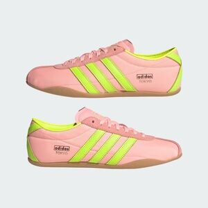 Adidas Tokyo Women's Pink and Green Sneakers
